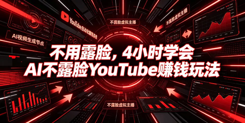 不用露脸，4小时学会AI不露脸YouTube賺钱玩法【原创双语字幕】-云梦阁