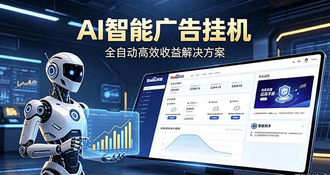 （18661期）Ai智能广告挂机 别再瞎折腾了！这个全自动挂机项目，新手当天见钱，告别频繁换项目的烦恼-云梦阁